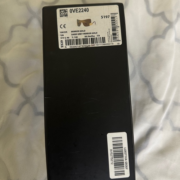 Versace Black and Gold Sunglasses - Picture 11 of 13